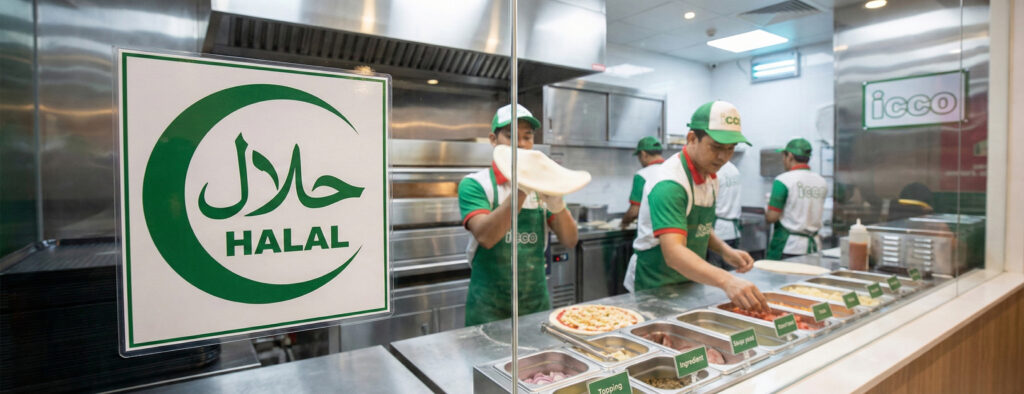 Halal certified restaurant kitchen in Soho London – 100% halal menu