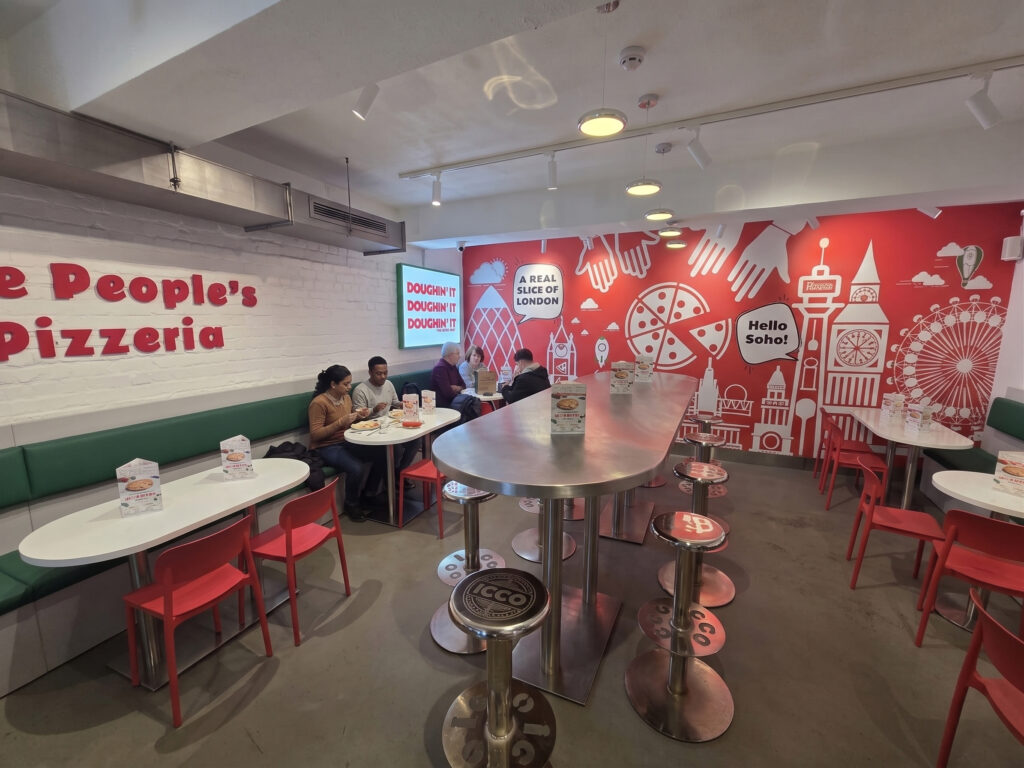 Halal pizza restaurant in Soho London